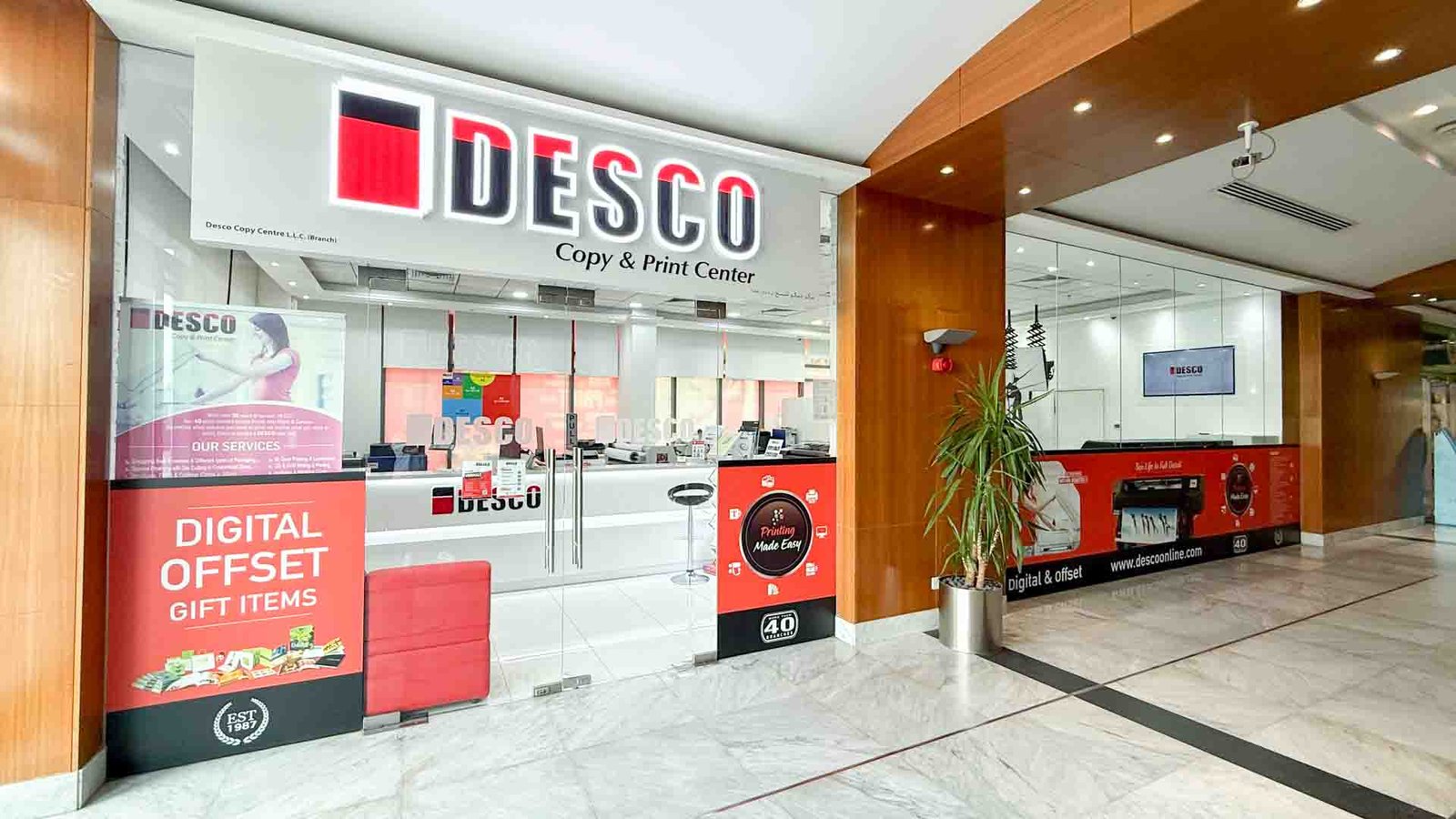DESCO Copy & Print Center, EBC Building, Dubai Investment Park, Dubai